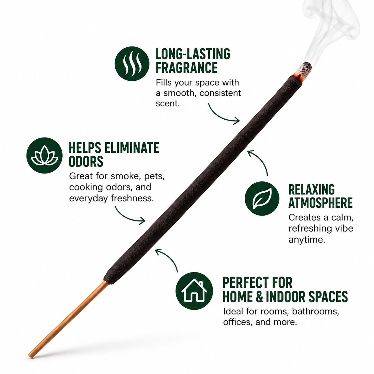 Hand-Dipped Aroma Incense Sticks